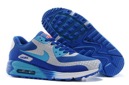 Nike Air Max 90 Hyp Prm Mens Shoes High Inside Blue Gray Hot Review